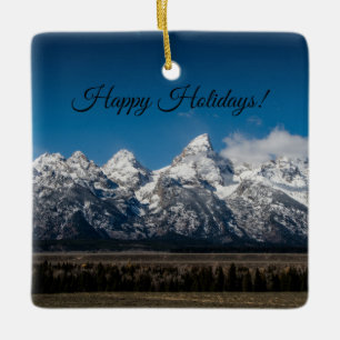 Grand Teton National Park Ceramic Ornament
