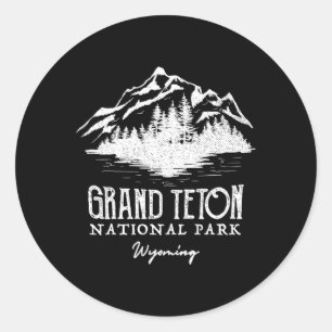 Grand Teton National Park Classic Round Sticker