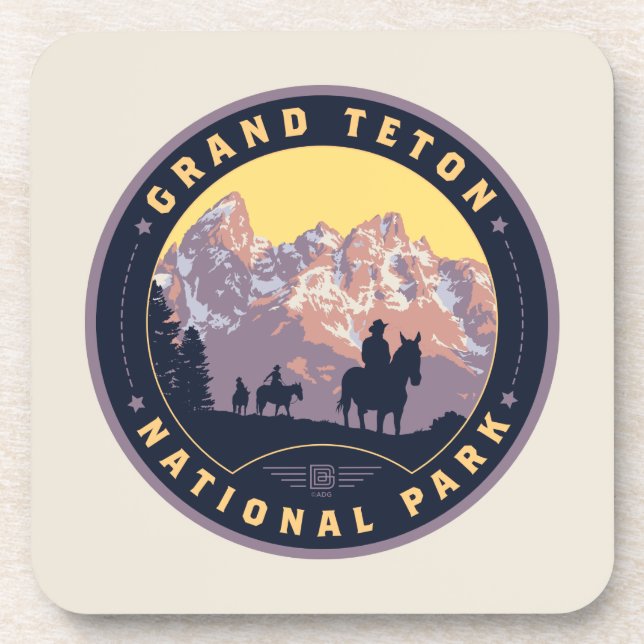 Grand Teton National Park Coaster (Front)