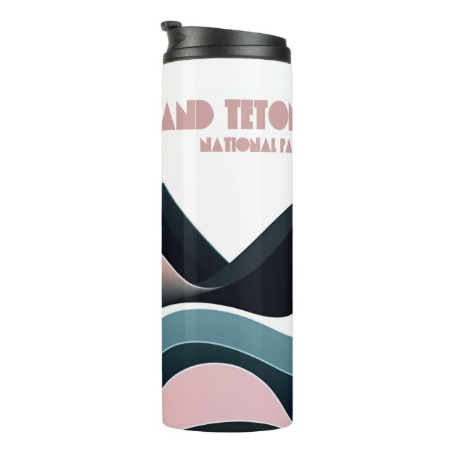 Grand Teton National Park Coloured Hills Thermal Tumbler (Rotated Right)