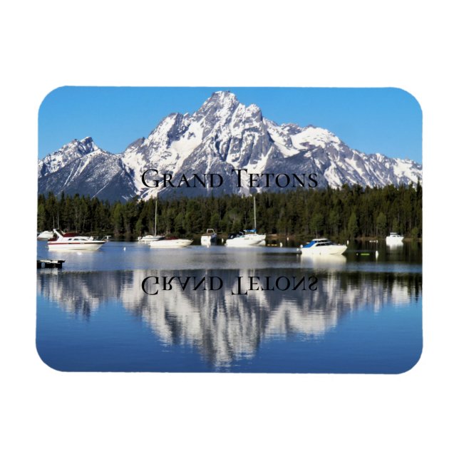 Grand Teton National Park Colter Bay Reflections Magnet (Horizontal)