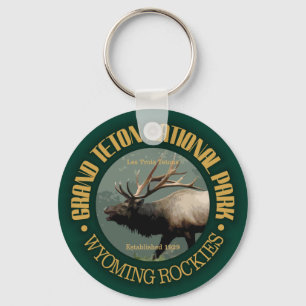 Grand Teton National Park (elk) Key Ring