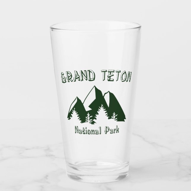 Grand Teton National Park Glass (Front)