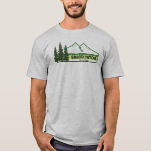Grand Teton National Park Green Stripes T-Shirt