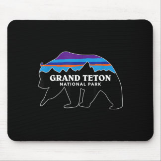 Grand teton national park grizzly bear minimalist mouse mat