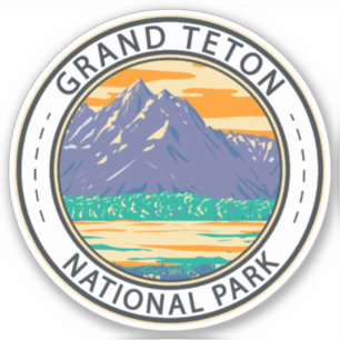 Grand Teton National Park In Spring Badge