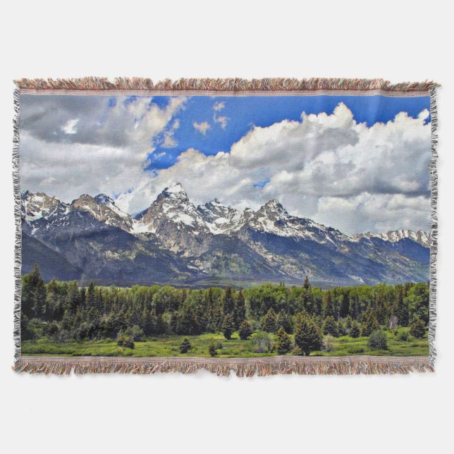 Grand Teton National Park l Throw Blanket (Front)