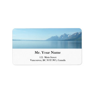 Grand Teton National Park. Label