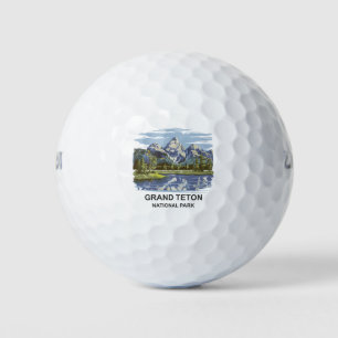 Grand Teton National Park Landscape  Golf Balls