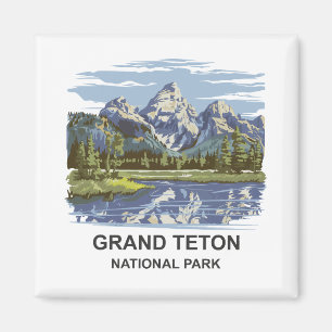 Grand Teton National Park Landscape Magnet