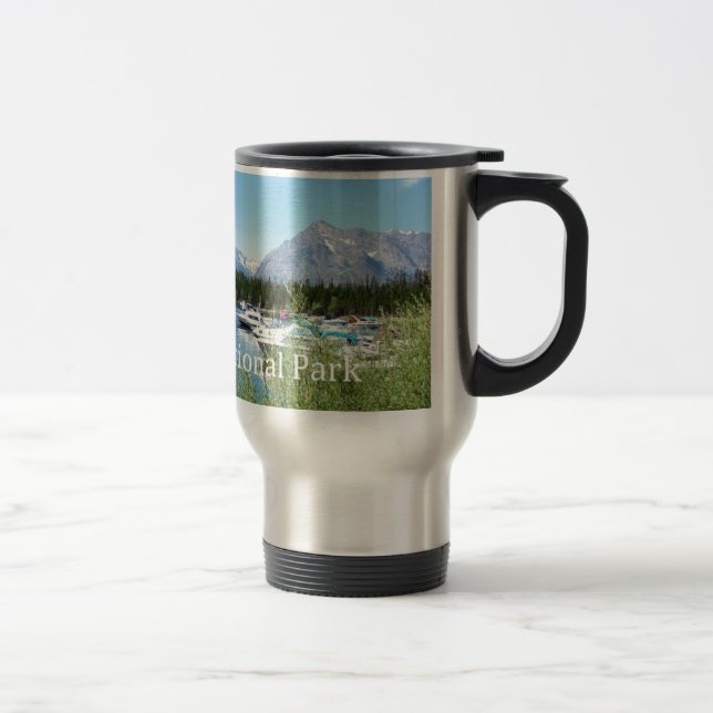 Grand Teton National Park landscape photography. Travel Mug (Right)