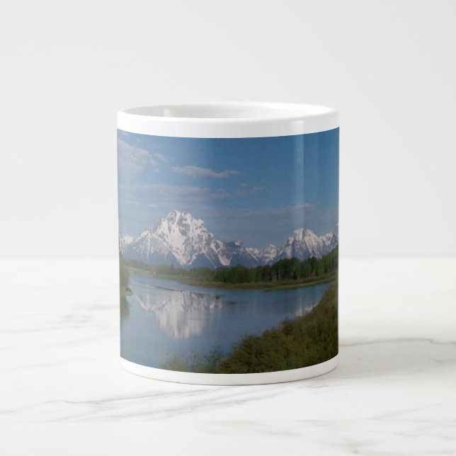 Grand Teton National Park Large Coffee Mug (Front)