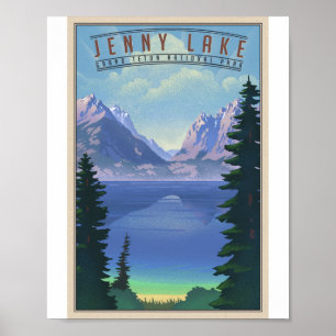 Grand Teton National Park Litho Artwork Poster