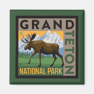 Grand Teton National Park Moose Magnet