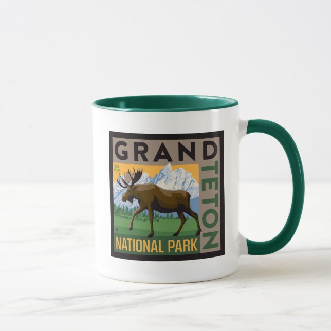 Grand Teton National Park Moose Mug (Right)