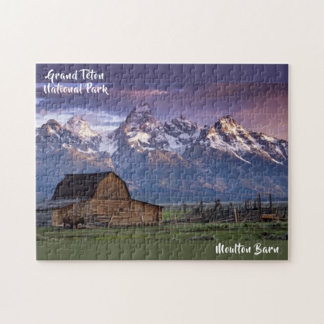 Grand Teton National Park Moulton Barn Photo Jigsaw Puzzle (Horizontal)