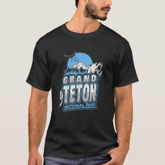 Grand Teton National Park Mountain Bear Forest Tre T-Shirt