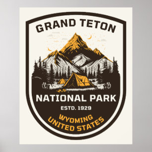 Grand Teton National Park Outdoors and Nature Poster
