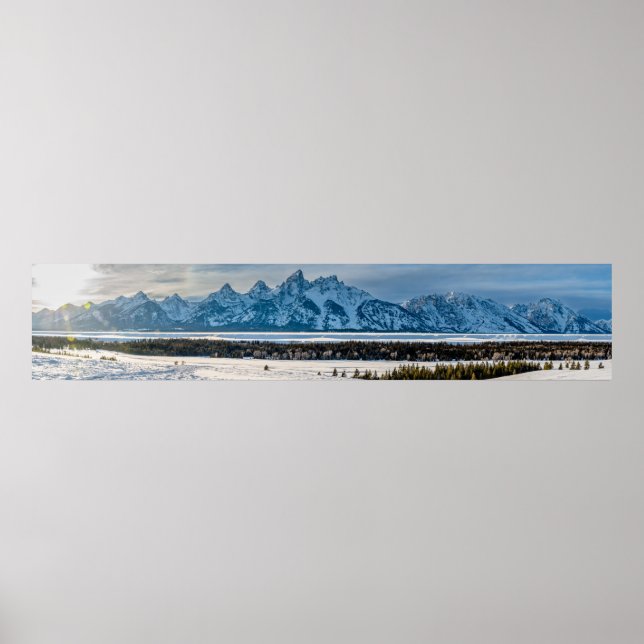 Grand Teton National Park Panorama Poster (Front)