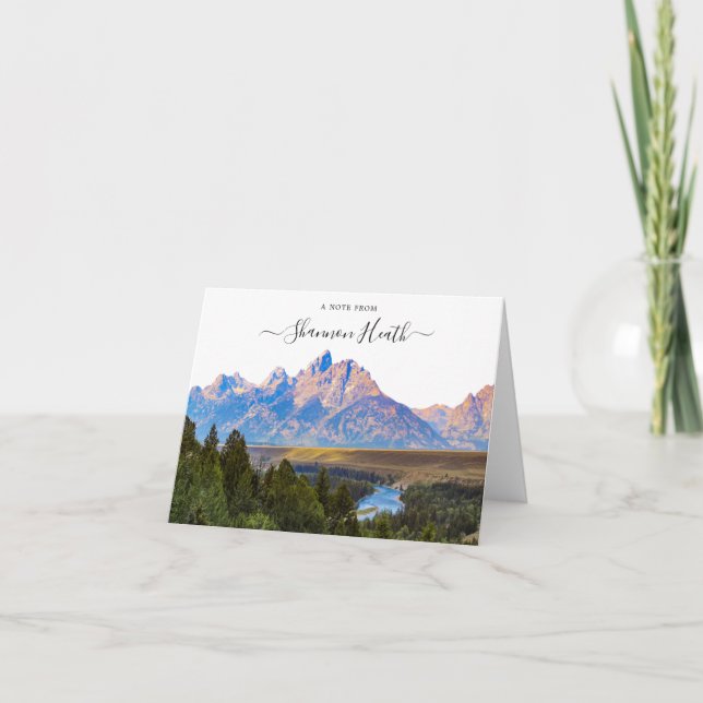 Grand Teton National Park Personalised Note Card (Front)