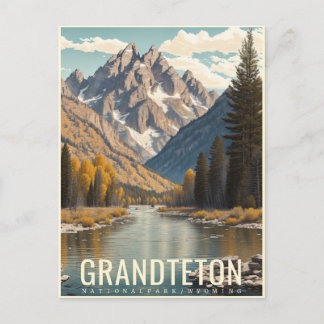GRAND TETON NATIONAL PARK POSTCARD