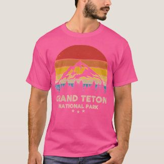 Grand Teton National Park Retro Souvenir Clothing T-Shirt