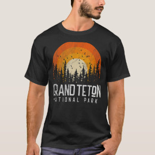 Grand Teton National Park Retro Style Vintage 80 T-Shirt