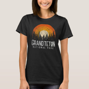 Grand Teton National Park Retro Style Vintage 80s T-Shirt