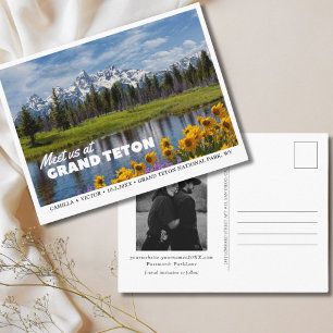 Grand Teton National Park Save the Date Postcard