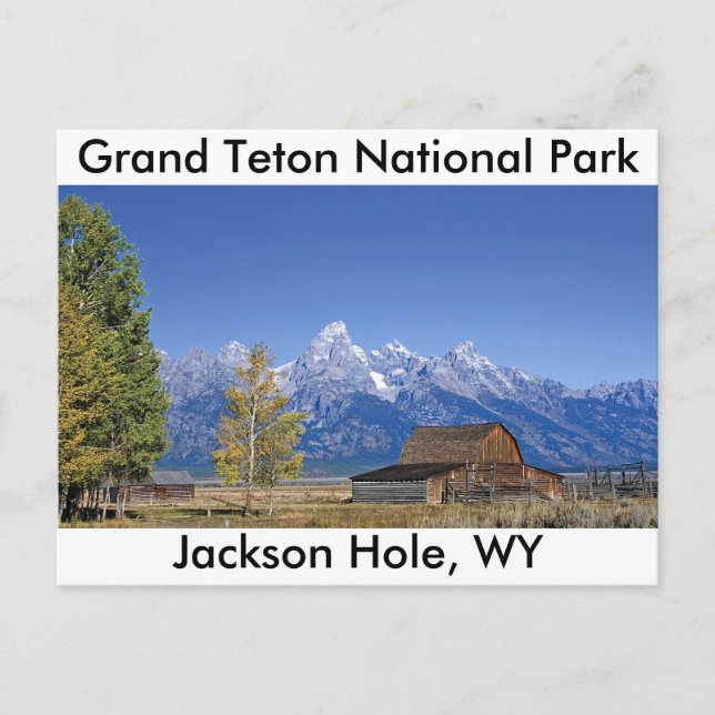 Grand Teton National Park Series 5 Postcard (Front)