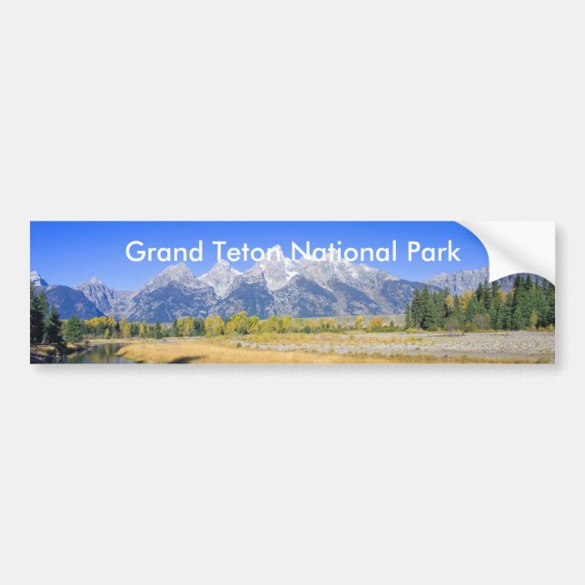 Grand Teton National Park Series 7 Bumper Sticker (Front)