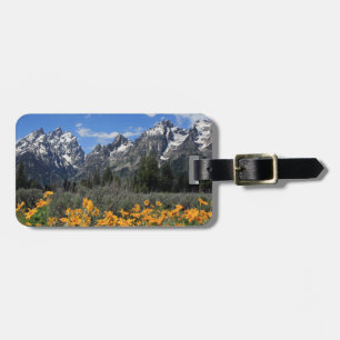 Grand Teton National Park Spring Flowers Luggage Tag