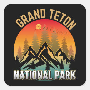 Grand Teton National Park Square Sticker
