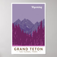 Grand Teton National Park Teton Range Travel Art