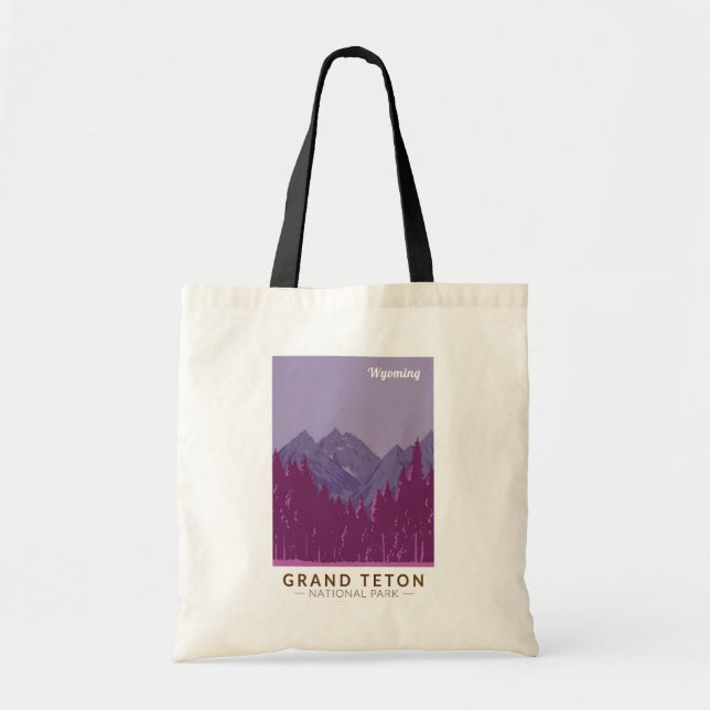 Grand Teton National Park Teton Range Travel Art Tote Bag (Front)