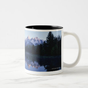 Grand Teton National Park, Teton Range, Wyoming, 3 Two-Tone Coffee Mug