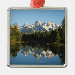 Grand Teton National Park, Teton Range, Wyoming, Metal Tree Decoration