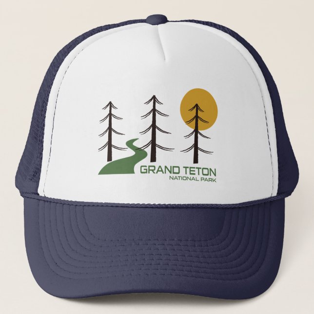 Grand Teton National Park Trail Trucker Hat (Front)