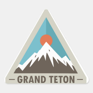 Grand Teton National Park Triangle Sticker
