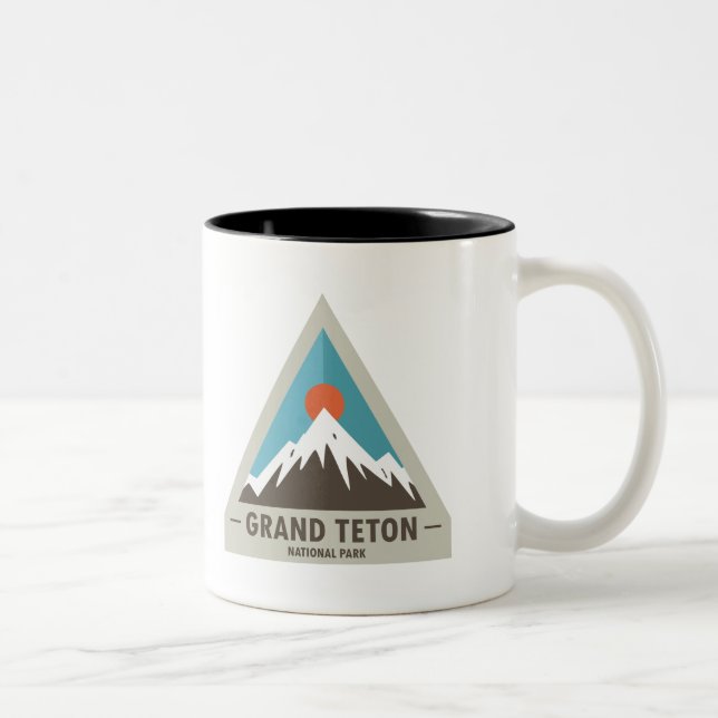 Grand Teton National Park Two-Tone Coffee Mug (Right)