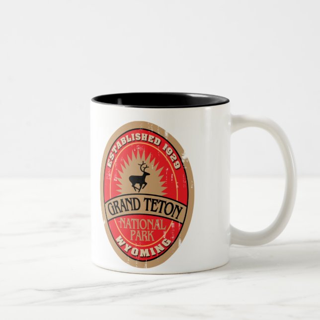 Grand Teton National Park Two-Tone Coffee Mug (Right)
