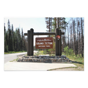Grand Teton National Park, US National Park, Sign