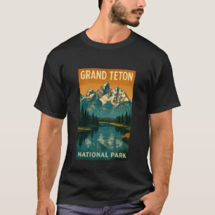 Grand Teton National Park Vintage Badge T-Shirt