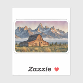 Grand Teton National Park Watercolor Sticker