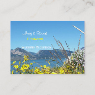 Grand teton National Park  wedding reception Enclosure Card