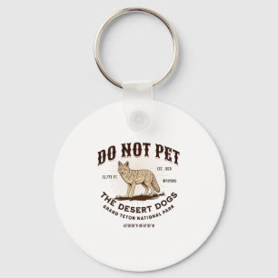 Grand Teton National Park Wyoming Coyote Vacation Key Ring