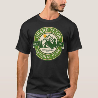 Grand Teton National Park Wyoming Hike Camp Outrs T-Shirt