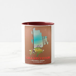 Grand Teton National Park Wyoming Map Mug