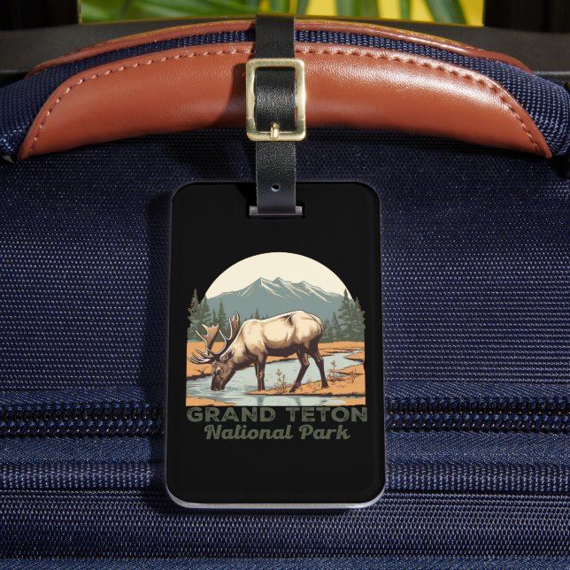 Grand Teton National Park Wyoming Travel  Luggage Tag (Front Insitu 2)
