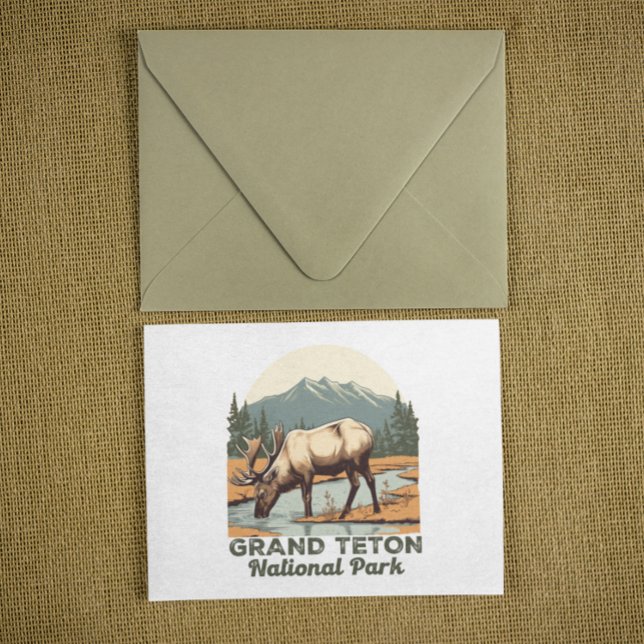Grand Teton National Park Wyoming Travel Postcard (grand teton national park postcard)